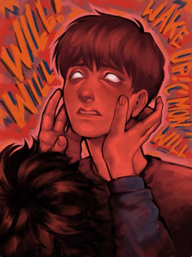 Mike's touch will save Will from Vecnas slimy grimy hands. Honestly cant wait for vol #byler #bylerendgame #strangerthings5 #strangerthings #fanart (posting the video version of this drawing)