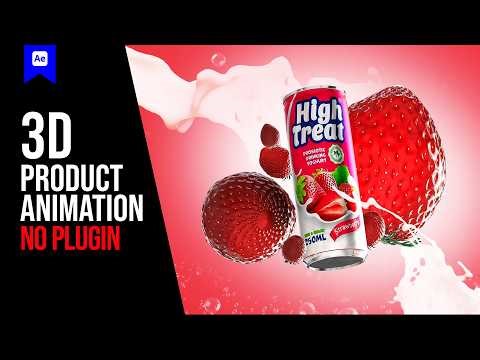 How to Create 3D Product Animation in After Effects (NO PLUGINS) – Step by Step Tutorial