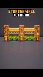 6.8K views · 68 reactions | Minecraft Starter Wall Tutorial #minecraft #minecraftbuilds #minecrafttutorial #minecraftideas #minecraftdaily | Traveler シ | Facebook