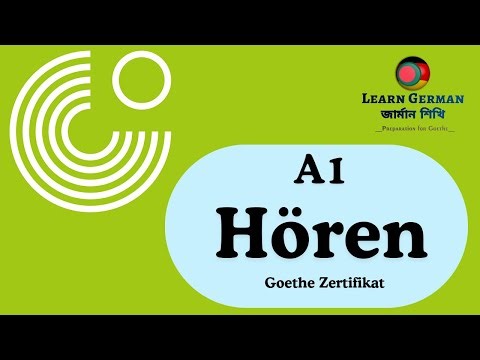 Goethe Zertifikat A1 - Hören - Test 24