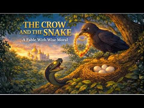 The Crow and the Snake | A Fable With Wise Moral