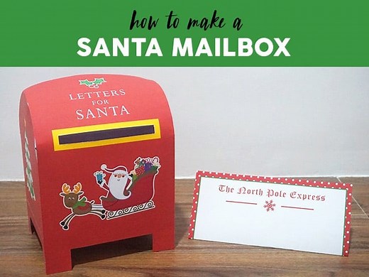 Printable Santa Mailbox for Kids - Free Download - Party with Unicorns