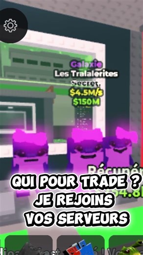 JE TRADE LAS TRALALARITAS GALAXY DANS VOS SERVEURS !!!🌌🪐💫☄️ #stealabrainrot #roblox #italianbrainrot
