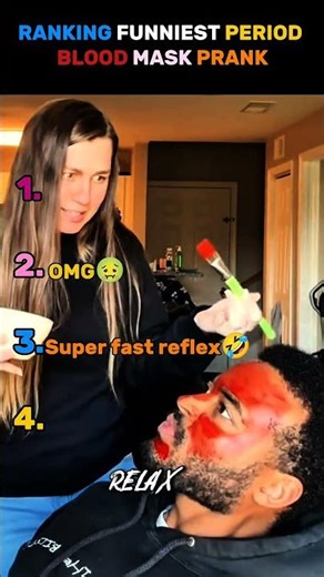 Ranking Funniest PERIOD blood prank #shorts