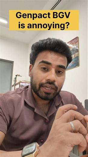 Is Genpact BGV incomplete?