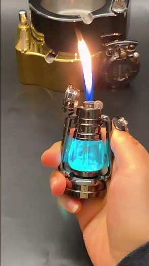 Blue Flame Power! Luxury Torch Lighter 🔥💙 #gadgets
