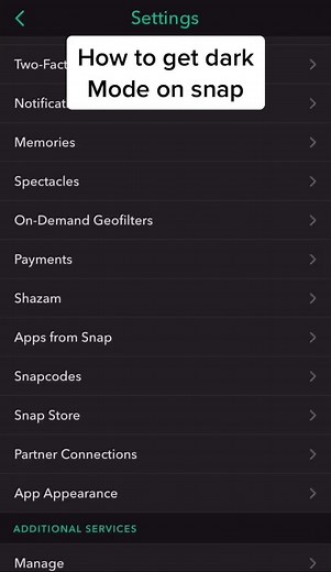 How to get dark mode on snap #fyp #viral #snapchat #snapchathack #educational #snapdarkmode