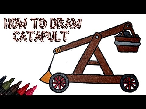 How to draw a catapult