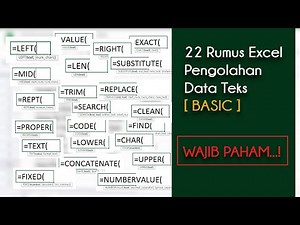22 Rumus Excel untuk Mengolah Data Teks