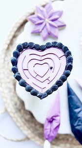 Valentine Maze Cookie💜🖤 Cutters by @cameliacutters Icing Tip 363 #cookiedecorating #royalicingcookies #valentinecookies #cookiereels #mazecookies | Oh Baby Bakery