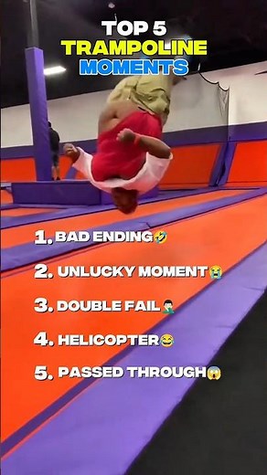 Top 5 CRAZY Trampoline Moments You'll Ever See #top5