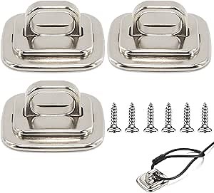 3 Pack Anti Theft Self Adhesive Security Plate for Cables to Lock Down Laptops, Mac Book, Tablets, iPad, or Other Computer