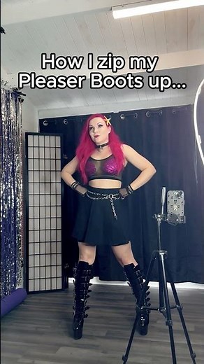 Pleaser Boots Zip Up 👢