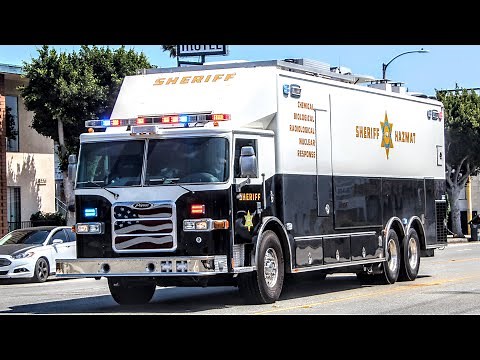 LASD SEB Pierce Hazmat Truck Responding