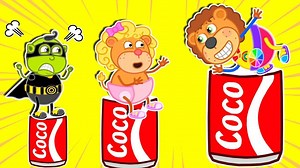 2.1M views · 26K reactions | Don't Tease with Big, Medium and Small Challenge | Learn Good Behavior | Lion Family | VexTrex | Facebook