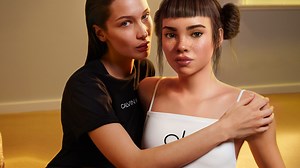 Bella Hadid Makes Out with Lil Miquela in Calvin Klein Campaign