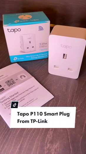 Tp-Link Tapo TP110 smart plug with energy usage monitoring #tapo #tplink #smartplug #smarthomeuk #energymonitor #homeautomation #smartsocket @tplink