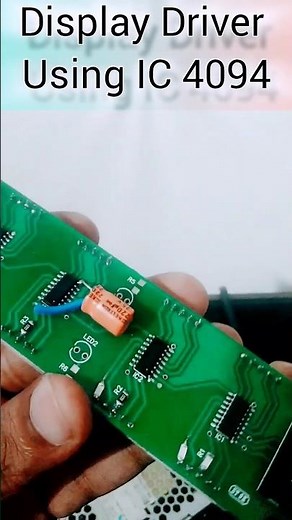Seven Segment Display Interfacing using IC4094 Shift Register