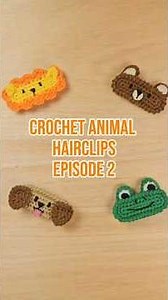 Crochet Animal Hairclips 2