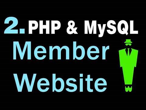 2. How to Create A Basic Membership Website System Using PHP and MySQL Tutorial