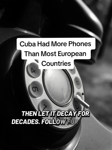 Cuba Had More Phones Than Most European Countries Cuba had more telephones per person than most European countries in the 1950s, with a telephone system that connected cities and towns across the entire nation. Havana had phone service quality comparable to major American cities of the era. Cuban businesses utilized telecommunications infrastructure for international trade and commerce with partners worldwide. The communications infrastructure was modern and rapidly expanding before Castro took 