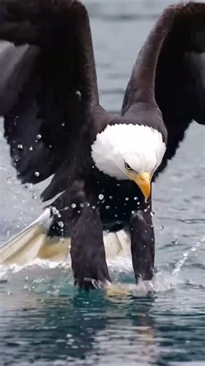 Falcon vs Fish: The High-Speed Survival Attack in the Wild##FalconAttack#FalconVsFish#WildlifeBattle