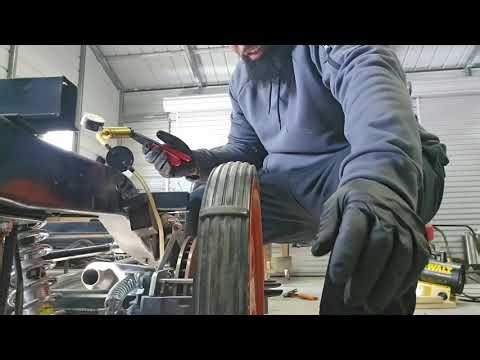 Chevy 1954 3100 brake system is bleed.
