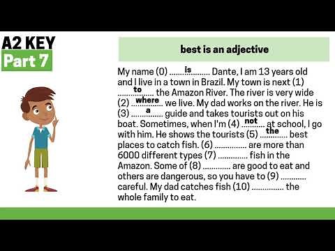 A2 Key Reading & Writing Part 7