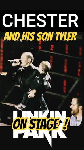 Chester & his son Tyler on stage! "In the end" live - LINKIN PARK #linkinpark #shorts