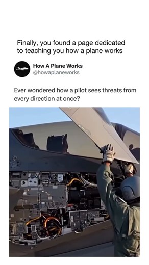 How A Plane Works on Instagram: "@howaplaneworks teaches you something new about airplanes everyday! 🧠🛫 The true intelligence of a fighter jet lies in its avionics — the complex network of electronic systems that guide, protect, and empower the aircraft. Modern jets are essentially flying supercomputers, managing everything from navigation and communication to weapons control and flight stability. Avionics systems include AESA radars for target detection, GPS and INS for precise positioning, a
