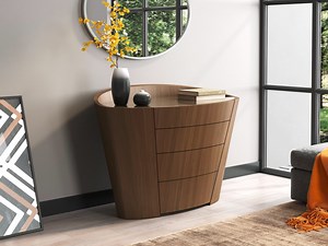 Pebble Chest Of Drawers, Walnut Natural