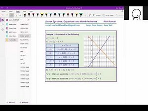 Get Ready for Grade 9 Linear Equations and Graph Join Anil Kumar Lesson 1 - EDEXCEL - GCSE - SAT