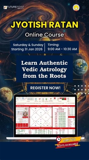 ✨ Jyotish Ratan Classes – Starting Soon ✨ Begin your journey into Vedic Astrology with strong fundamentals. Learn step-by-step from an experienced practicing astrologer. 🌟 Faculty: Dr. Anil Kumar Jain 🌟 Experience: 20 Years 🌟 Mode: Zoom Online Classes 🌟 Organized by: FuturePoint ✨ ज्योतिष सीखने की सही शुरुआत अब संभव है। अनुभवी गुरु के मार्गदर्शन में ज्योतिष के मूल सिद्धांत सीखें। 📩 For dates, timings & registration – DM us now For more details contact- 91-9350508001/ 91-9911865656 #Astrolog