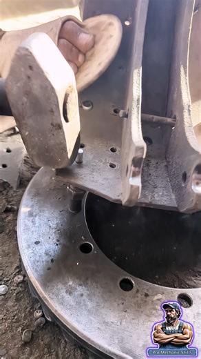 Satisfying Truck Brake Pads Riveting | Professional Brake Repair #shorts #how #mechanic #repair #fyp