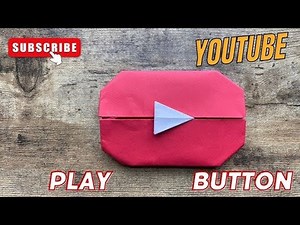 YOUTUBE PLAY BUTTON STEP BY STEP EASY PROCESS | EASY AND FAST ORIGAMI | LET'S LEARN TO MAKE CRAFT
