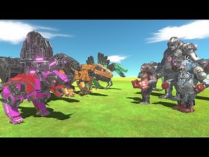 Mutant Goro VS Robot Dinosaur - Animal Revolt Battle Simulator