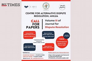 Call for Paper | Centre for Alternative Dispute Resolution, MNLUA, Journal for Dispute Resolution [Volume III]