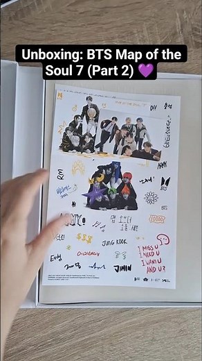 Album Unboxing: BTS Map of the Soul 7 (Part 2) 💜✨#bts #btsunboxing #kpop #albumunboxing #army