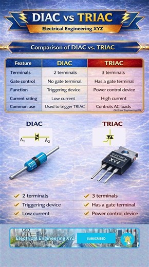 DIAC vs TRIAC