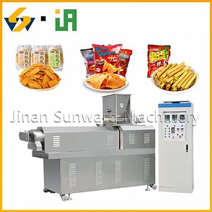 [Hot Item] Extrude Ball Shape Snacks Food Processing Line Corn Puff Snack Extruder