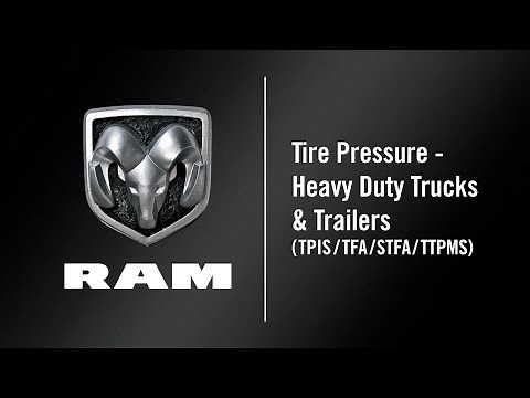 Tire Pressure – TPIS/TFA /STFA/TTPMS | How To | 2021 Ram Heavy Duty Trucks