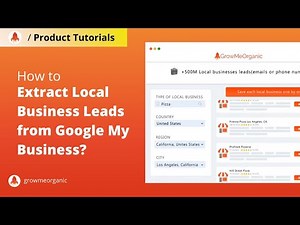 Google My Business Extractor | Extract Local Business Leads with GMB Extractor | GrowMeOrganic