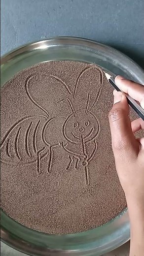 Beautiful sand art amazing bee drawing 🙏🎈👍❤️⚘️