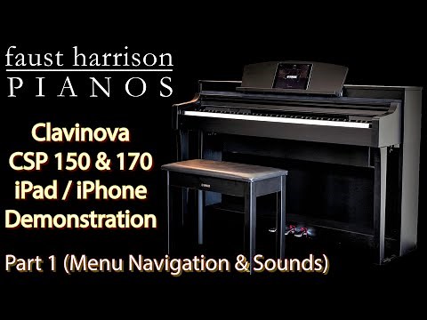 Yamaha Clavinova CSP 150 & 170 Digital Piano - Instructional / Demonstration / Setup Video (Part 1)