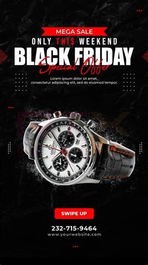 Hand Watch Post Design in Photoshop | Graphic Design Tutorial