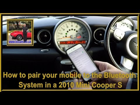 How to pair your mobile to the Bluetooth System in a 2010 Mini Cooper S