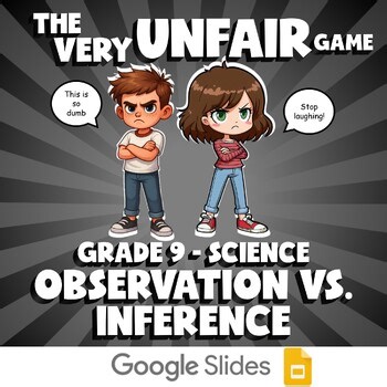 Observation vs. Inference VERY UNFAIR GAME - No Prep Grade 9 Science Review