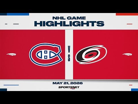 NHL Game 1 Highlights | Canadiens vs. Hurricanes - May 21, 2026