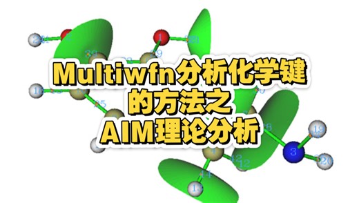 Multiwfn 支持的分析化学键的方法之一 AIM分析