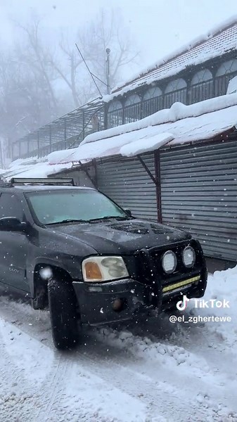 Exploring Snow-Covered Off-Road Adventures in Lebanon with GMC Envoy